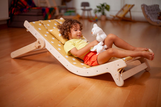 Adjustable Lounge Chair with Comfy Pad for Kids