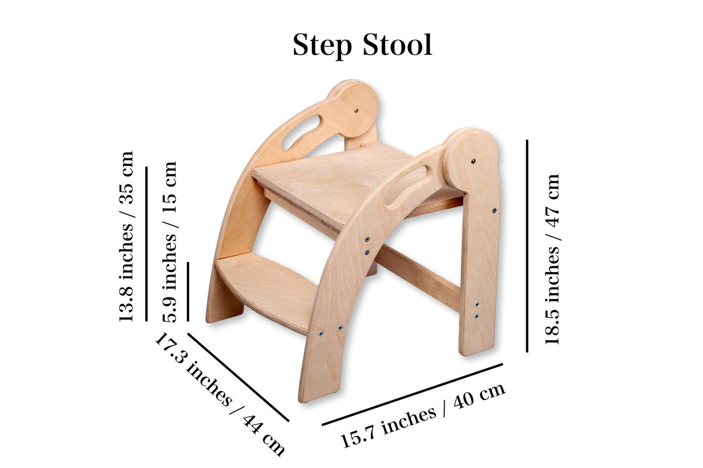 Foldable Montessori Kitchen Step Stool
