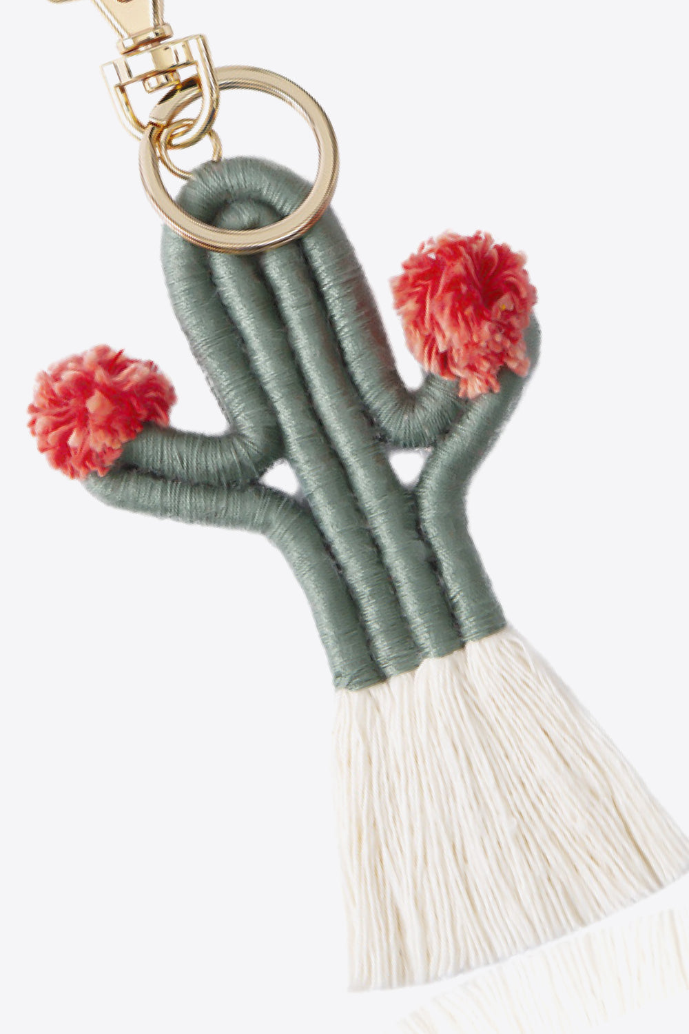 Cactus Keychain with Fringe