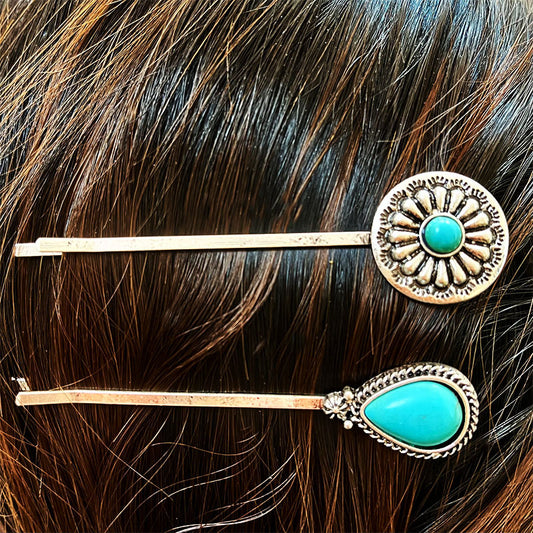 Turquoise Hairpin